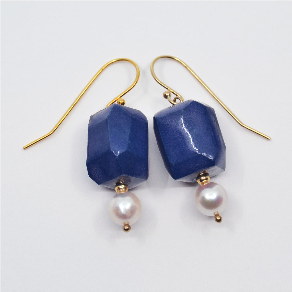One-of-a-kind earrings made by hand and crafted of porcelain. Unique jewelry gifts make the perfect accessories. Choose from a variety of glazes and textures including 22 karat gold.