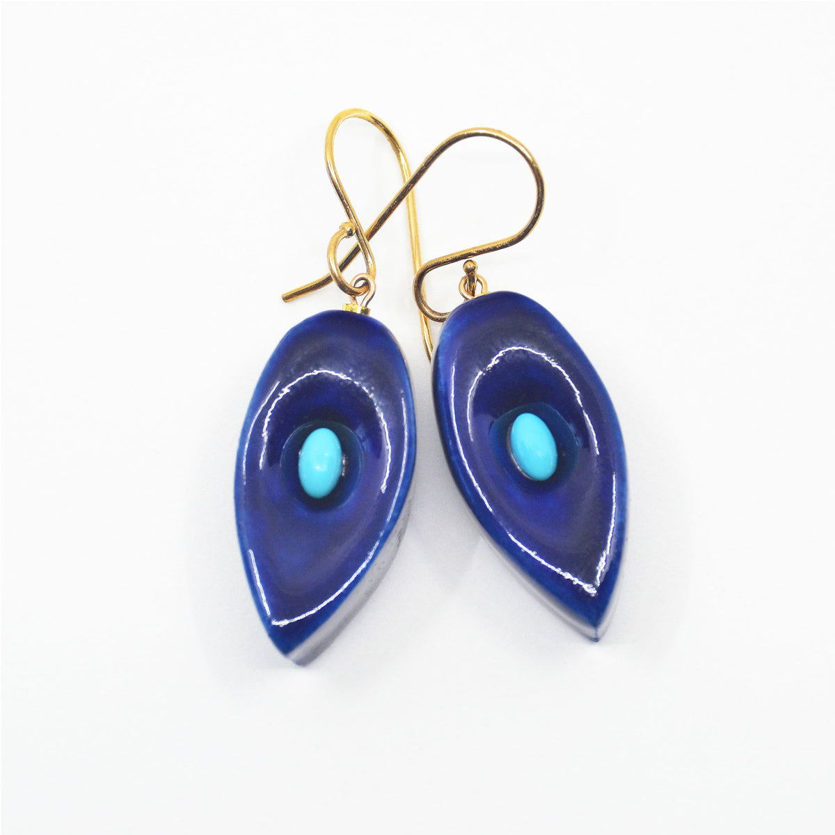 Blue Porcelain Turquoise - Earrings - Limited Editions | Limited