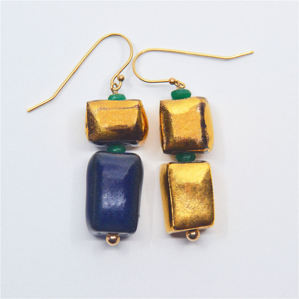 Alma Emerald Earrings