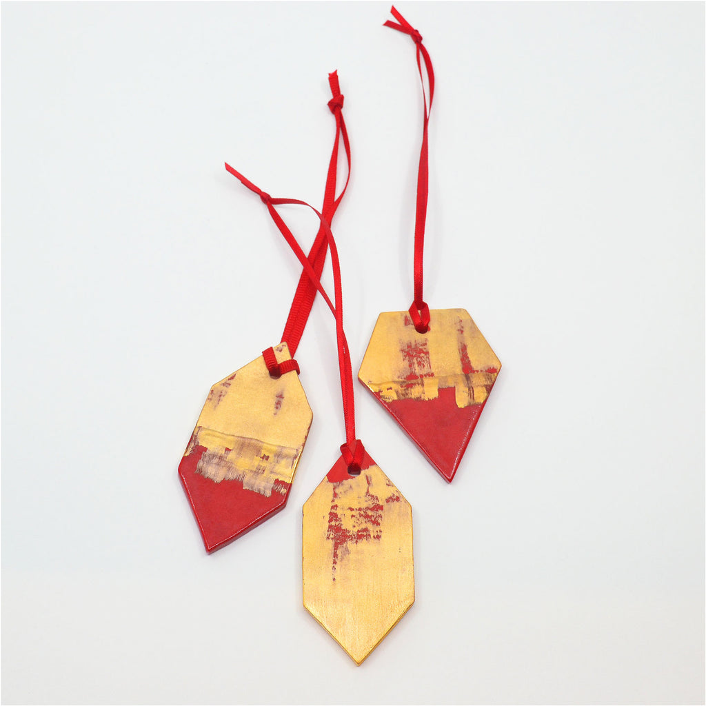 You Are A Gem Ornament Red & 22K Gold